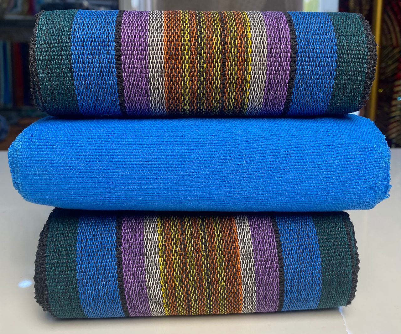 Muti Coloured Blue  Aso-Oke